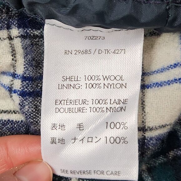 Vtg Pendleton‎ Shirt Mens XL 100% Wool Button Down Green Plaid Heritage Outdoors - Picture 11 of 11